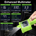 2023 Smart Hook P200 Pro Circuit Tester - 9-48V Intelligent Diagnostic Tool with LCD, Oscilloscope, Injector Testing