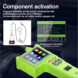 2023 Smart Hook P200 Pro Circuit Tester - 9-48V Intelligent Diagnostic Tool with LCD, Oscilloscope, Injector Testing