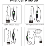 Automotive Circuit Tester - 0-70V Electrical Diagnostic Tool with TFT Display, Short Circuit Detection, 10M Cable for Cars &amp; Trucks