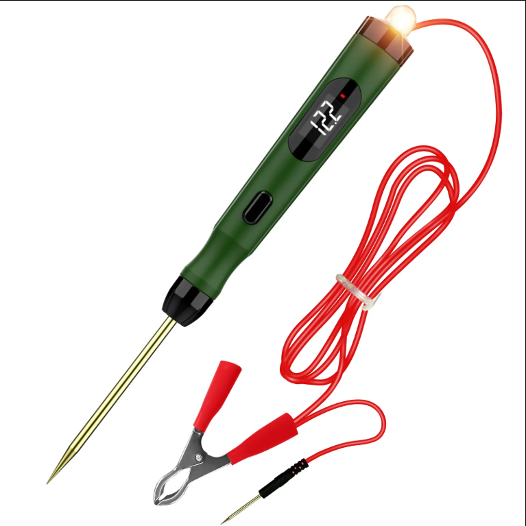 Automotive Circuit Tester - 5-30V Electrical Diagnostic Tool with LED Display, Short Circuit Detection, Universal Compatibility