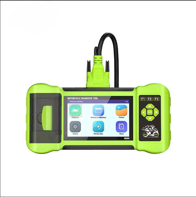 M300 Motorcycle Scanner with Printer - Handheld Diagnostic Tool for BMW, Harley, Ducati, Live Data, Fault Code Reader