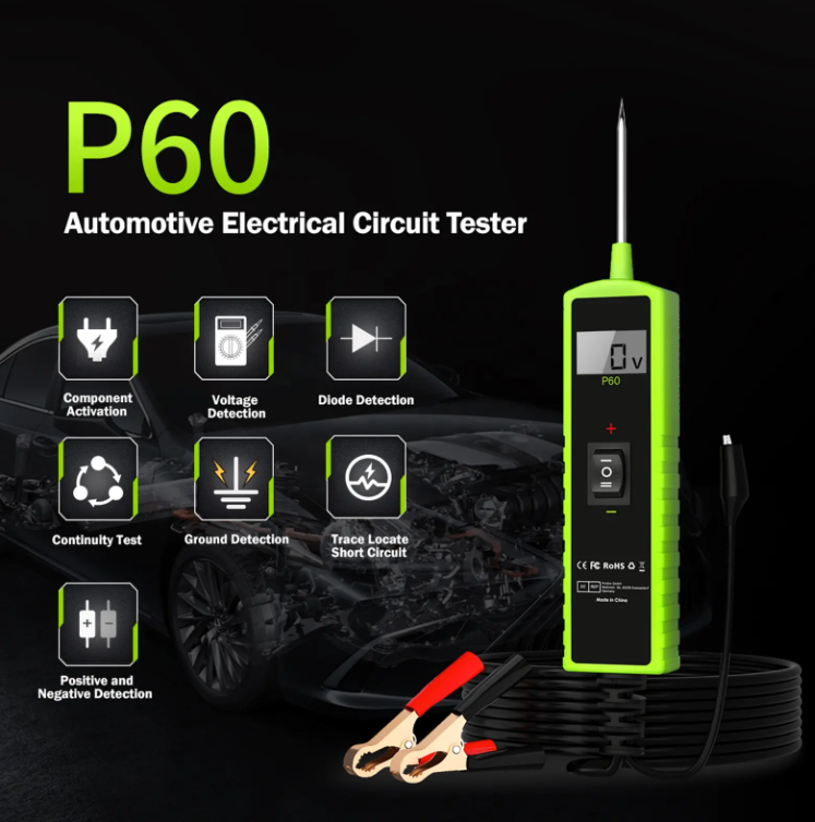 P60 Factory Direct Supply Power Probe DC 6-30V Vehicle Electrical System Diagnosis Instrument Automotive Circuit Tester