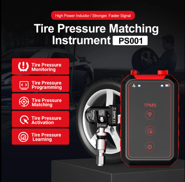 Tire Pressure Monitoring System Reset TPMS Replacement Tool TPMS Scanner with 4pc Sensors