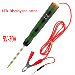 Automotive Circuit Tester - 5-30V Electrical Diagnostic Tool with LED Display, Short Circuit Detection, Universal Compatibility