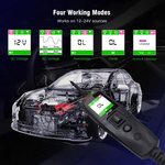 Automotive Circuit Tester - 0-70V Electrical Diagnostic Tool with TFT Display, Short Circuit Detection, 10M Cable for Cars &amp; Trucks