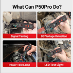 Wholesale DC 0-40V P50 PRO Car LCD Digital Electric Voltage Tester Pen Automotive Power Probe Circuit Tester