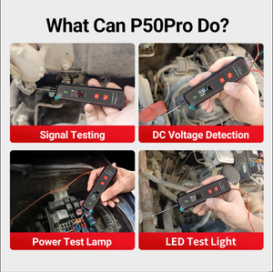 Wholesale DC 0-40V P50 PRO Car LCD Digital Electric Voltage Tester Pen Automotive Power Probe Circuit Tester