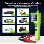 2023 Smart Hook P200 Pro Circuit Tester - 9-48V Intelligent Diagnostic Tool with LCD, Oscilloscope, Injector Testing