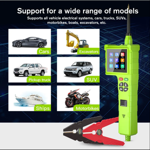 2023 Smart Hook P200 Pro Circuit Tester - 9-48V Intelligent Diagnostic Tool with LCD, Oscilloscope, Injector Testing