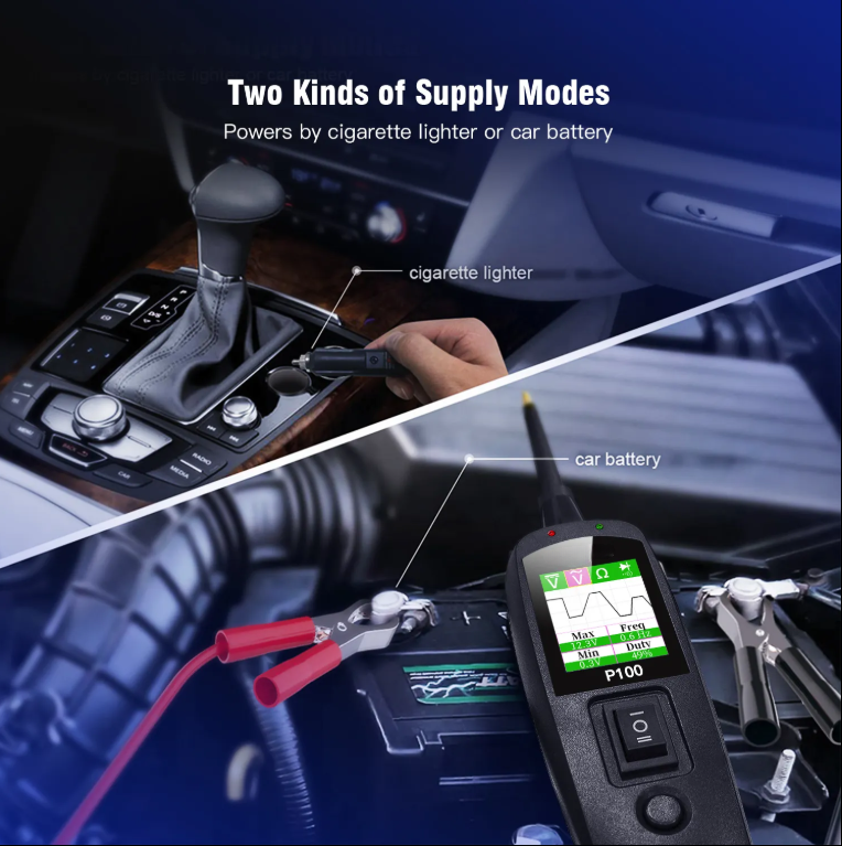 Automotive Circuit Tester - 0-70V Electrical Diagnostic Tool with TFT Display, Short Circuit Detection, 10M Cable for Cars &amp; Trucks