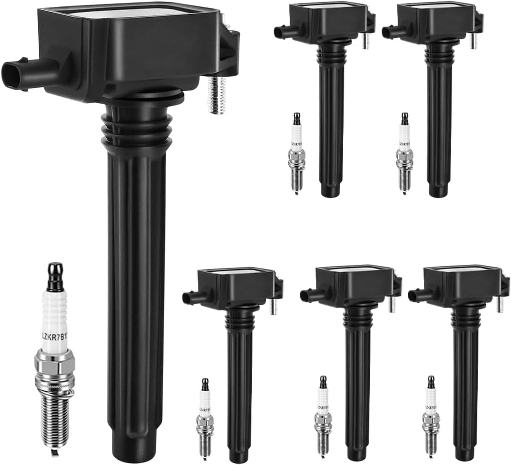UF648 Ignition Coil Pack & Double Iridium Spark Plug Kit for 2011–2020 Chrysler, Dodge, Jeep, RAM, VW 3.6L V6 – Replaces C1791