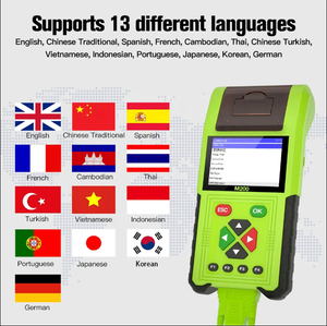 M200 Motorcycle Scanner - Handheld Diagnostic Tool for Honda, Yamaha, BMW with WiFi, Battery Testing, Thermal Printer
