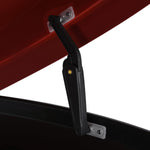 15.5 Cu. Ft. Red Waterproof Hard Shell Rooftop Cargo Box with Dual-Sided Access, Security Lock, Tool-Free Install, 130 lbs Capacity for Vehicles with Racks