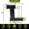 10" Drop/Rise Trailer Hitch Extender, 8"/10" Adjustable Length, 2" Shank, 7500lbs Capacity, Matte Black