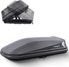 16 Cu. Ft. Gray Waterproof Hard Shell Rooftop Cargo Box with Dual-Sided Access, Tool-Free Install, 130 lbs Capacity for Vehicles with Racks