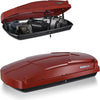 15.5 Cu. Ft. Red Waterproof Hard Shell Rooftop Cargo Box with Dual-Sided Access, Security Lock, Tool-Free Install, 130 lbs Capacity for Vehicles with Racks