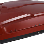 15.5 Cu. Ft. Red Waterproof Hard Shell Rooftop Cargo Box with Dual-Sided Access, Security Lock, Tool-Free Install, 130 lbs Capacity for Vehicles with Racks