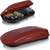 14 Cu. Ft. Red Waterproof Hard Shell Rooftop Cargo Box with Dual-Sided Access, Security Lock, Tool-Free Install, 130 lbs Capacity for Vehicles with Racks