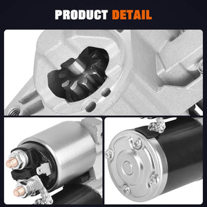 56044736AB New Starter Motor for Dodge Durango 2011-2020, Ram 1500/2500/3500 2009-2020, Jeep Commander 2006-2010, Grand Cherokee 2005-2020, V8 5.7L, 1.7KW 12V 10-Teeth CW, Replaces 17938N, 17948N