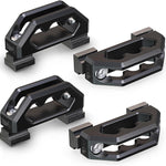 Aluminum Bed Rail Cleats (4-Pack, Black) – Tie Down Anchors for Tacoma, Tundra, Gladiator, Ram 1500 – Replaces PT278-35160, PT785-35050-S1