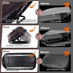 16 Cu. Ft. Brown Waterproof Hard Shell Rooftop Cargo Box with Dual-Sided Access, Security Lock, Tool-Free Install, 130 lbs Capacity for Vehicles with Racks