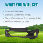 Front Bumper Cover for 2020-2022 Ford Escape, Black Plastic with Fog Light Holes, OEM Replacement (FO1014142, LJ6Z17D957AAPTM), Easy Install