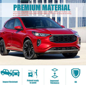 Front Bumper Cover for 2020-2022 Ford Escape, Black Plastic with Fog Light Holes, OEM Replacement (FO1014142, LJ6Z17D957AAPTM), Easy Install