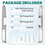 926-740 Front Driver Side Armrest Repair Kit (27.5in) for 2010-2014 GMC Yukon, Sierra, Chevrolet Suburban, Silverado, Avalanche, Tahoe – Replaces OE 20920362