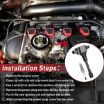 UF648 Ignition Coil Pack & Double Iridium Spark Plug Kit for 2011–2020 Chrysler, Dodge, Jeep, RAM, VW 3.6L V6 – Replaces C1791