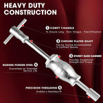 16-Piece Blind Hole Bearing & Seal Puller Kit with Slide Hammer and Collets for 1/4" to 2-1/3" Inner Diameters