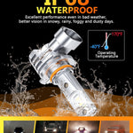 9005 9006 LED Fog Light Bulbs, 32,000LM 6500K Cool White, HB3 HB4 Plug-and-Play Combo, 400% Brighter, IP68 Waterproof, 60,000-Hour Lifespan, Pack of 4