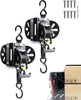 2-Pack Retractable Truck Bed Ratchet Straps for 2015-2025 Ford F-150, F-250, F-350, F-450 – Auto-Retract Tie Down System with Polyester Straps and Alloy Steel Fasteners