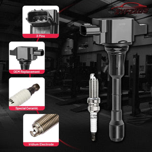 UF648 Ignition Coil Pack & Double Iridium Spark Plug Kit for 2011–2020 Chrysler, Dodge, Jeep, RAM, VW 3.6L V6 – Replaces C1791