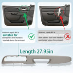 926-740 Front Driver Side Armrest Repair Kit (27.5in) for 2010-2014 GMC Yukon, Sierra, Chevrolet Suburban, Silverado, Avalanche, Tahoe – Replaces OE 20920362