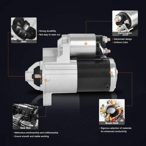 56044736AB New Starter Motor for Dodge Durango 2011-2020, Ram 1500/2500/3500 2009-2020, Jeep Commander 2006-2010, Grand Cherokee 2005-2020, V8 5.7L, 1.7KW 12V 10-Teeth CW, Replaces 17938N, 17948N