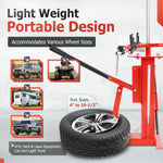 Portable Manual Tire Changer for 4" to 16.5" Tires, Adjustable Steel Bead Breaker for Motorcycles, Go-Karts, ATVs, Trailers, and Light Trucks, Lever-Action, Easy Assembly
