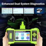 M300 Motorcycle Scanner with Printer - Handheld Diagnostic Tool for BMW, Harley, Ducati, Live Data, Fault Code Reader