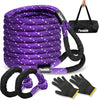 Heavy-Duty Synthetic Fiber Kinetic Recovery Rope Kit with Reflective Tape and Protective Sleeves for ATV, SUV, UTV, and Truck