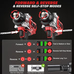 Cordless 1/2" Impact Wrench for Milwaukee 18V Battery, 1000 Ft-lbs High Torque, Brushless, LED Light, Ergonomic Design (Bare Tool)