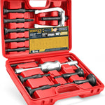 16-Piece Blind Hole Bearing & Seal Puller Kit with Slide Hammer and Collets for 1/4" to 2-1/3" Inner Diameters