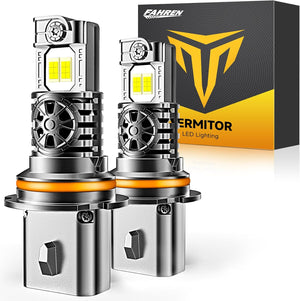 9007/HB5 LED Fog Lights, 46,000LM Ultra Bright 6500K Cool White, 70,000+ Hour Lifespan, 1:1 Halogen Fit, Plug & Play, CANBUS Ready, Pack of 2