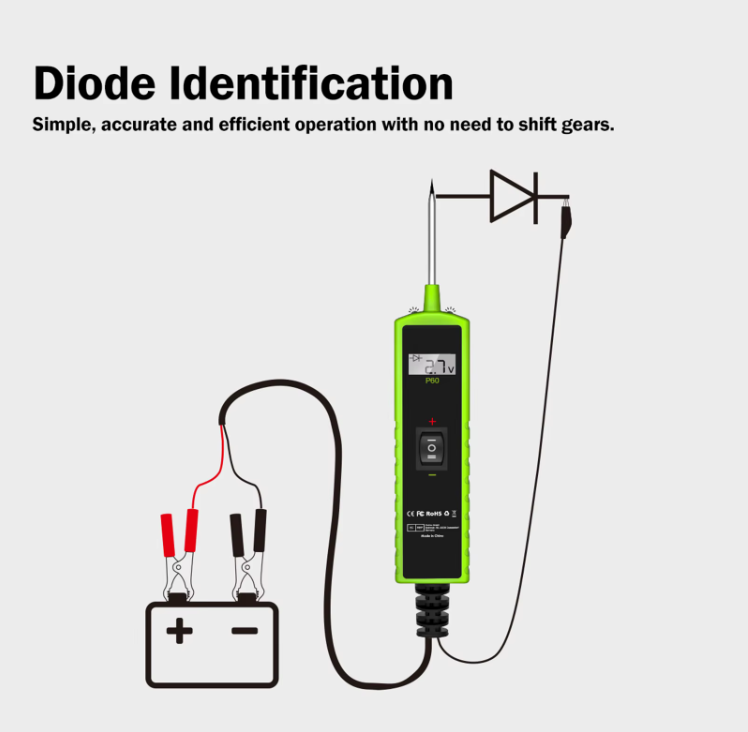 P60 Factory Direct Supply Power Probe DC 6-30V Vehicle Electrical System Diagnosis Instrument Automotive Circuit Tester